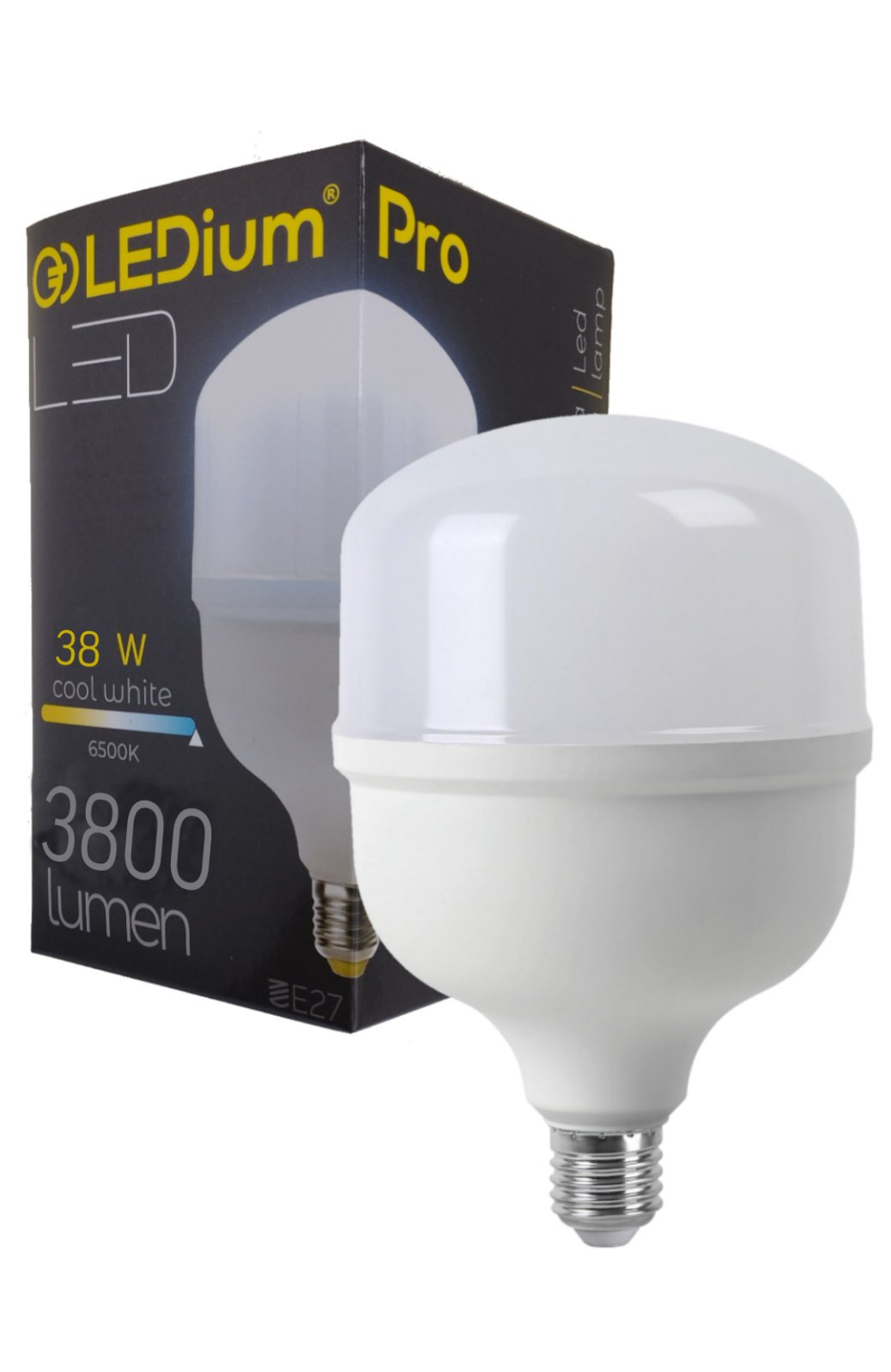 Лампа світлодіодна T125 38W Е27/E40 3800Lm 6500k AC165-265V LEDium PRO